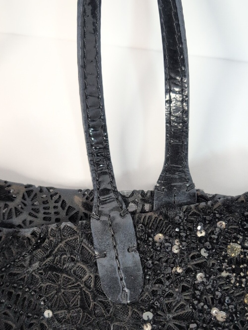 Valentino Garavani Lazer Cut Calfhair Crystal Embellished Tote - Picture 15 of 16